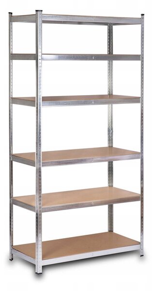 Kovový skladový regál Humberg 222 x 110 x 50 cm, nosnost 150 kg na polici