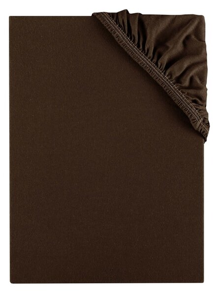 Prostěradlo tmavě hnědé jersey EMI, Dětská plachta 70x140
