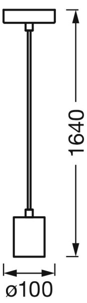 Ledvance - Lustr na lanku PENDULUM ROUND 1xE27/15W/230V zlatá