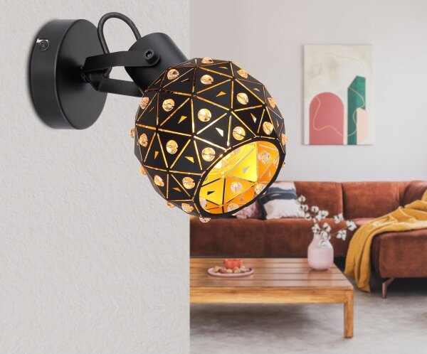 Globo 54029-1 - Nástěnné bodové svítidlo JODIE 1xE27/40W/230V