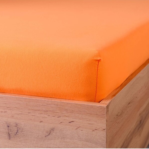 Prostěradlo oranžové jersey EMI, Dětská plachta 70x140