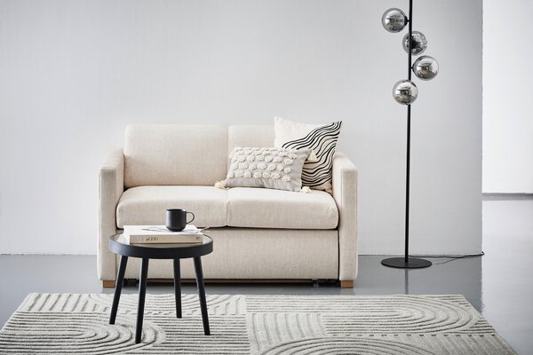 ROZKLÁDACÍ POHOVKA, textil, krémová Carryhome - Rozkládací sedačky