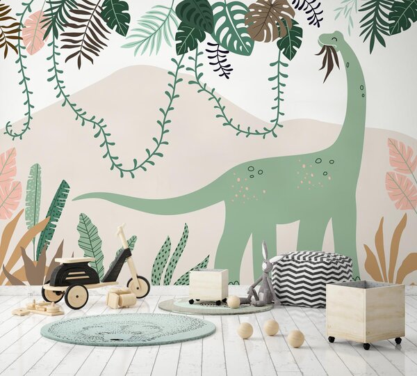 Fototapeta - Dinosaurus s dlouhým krkem (245x170 cm)