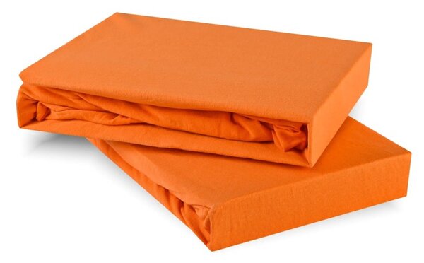 Prostěradlo oranžové jersey EMI, Dětská plachta 70x140