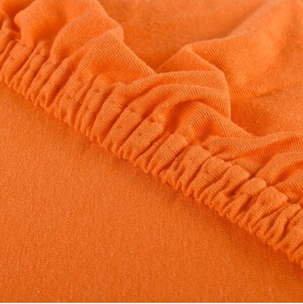 Prostěradlo oranžové jersey EMI, Dětská plachta 70x140