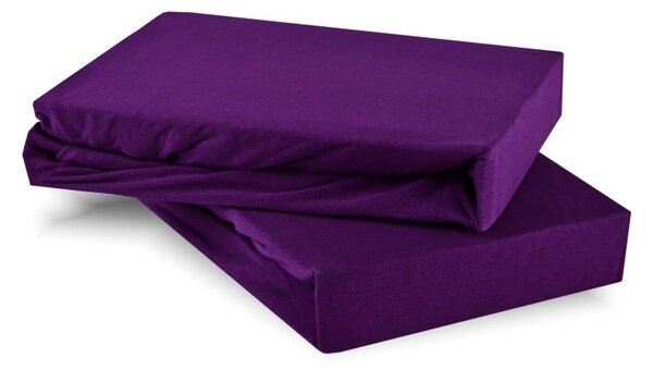 Prostěradlo fialové jersey EMI, Dětská plachta 60x120
