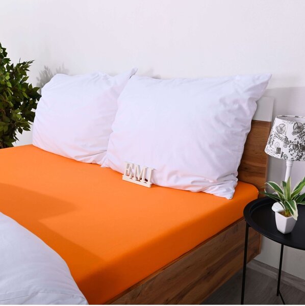 Prostěradlo oranžové jersey EMI, Dětská plachta 70x140