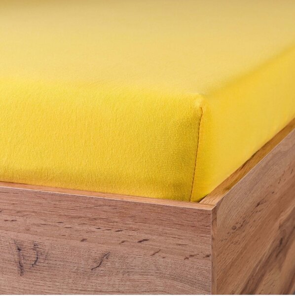Prostěradlo světle žluté jersey EMI, Dětská plachta 60x120