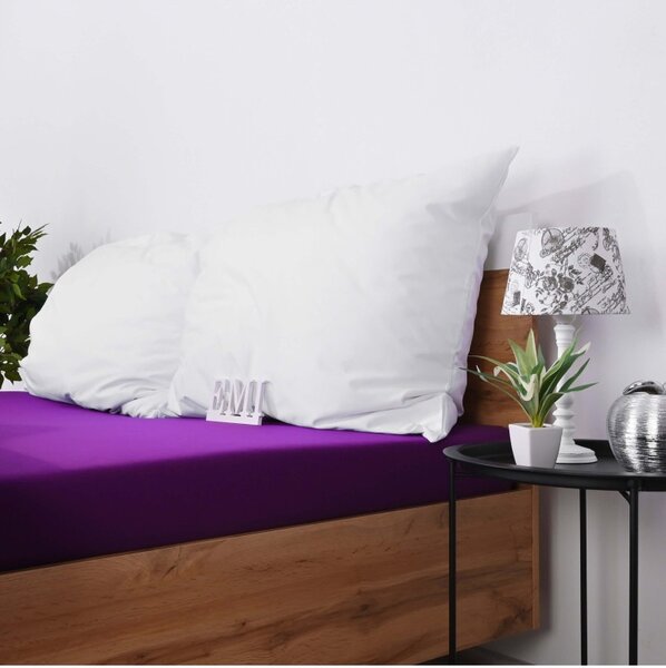 Prostěradlo fialové jersey EMI, Dětská plachta 60x120