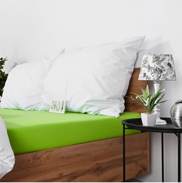 Prostěradlo ložní zelené jersey EMI, Dětská plachta 60x120