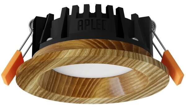 APLED - LED Podhledové RONDO WOODLINE LED/3W/230V 4000K pr. 9 cm jasan masiv