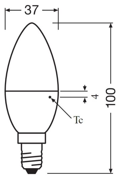 SADA 2x LED Žárovka B35 E14/4,9W/230V 3000K - Osram