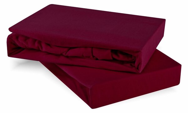 Prostěradlo bordové jersey EMI, Dětská plachta 60x120