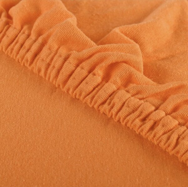 Prostěradlo oranžové meruňkové jersey EMI, Dětské prostěradlo 80x160