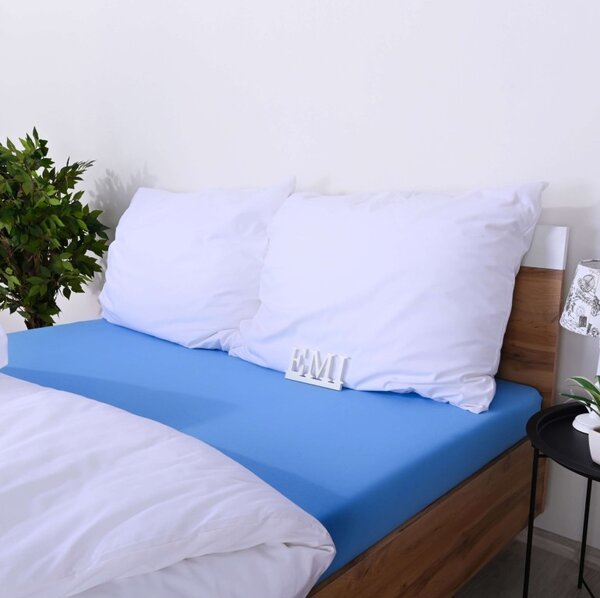 Prostěradlo modré jersey EMI, Dětská plachta 60x120