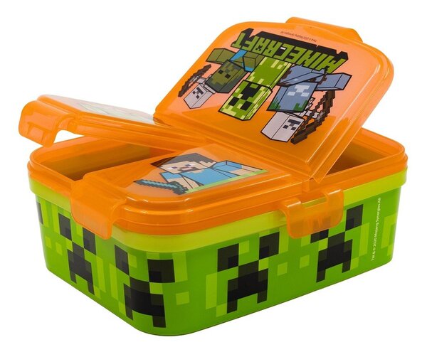 Oranžový plastový dětský svačinový box Minecraft – STOR
