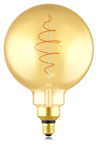Stmívatelná zlatá LED žárovka NORDLUX Deco globe 8,5 W a 7 W - zlatá, 2200 K, 600 lm, 7 W LED