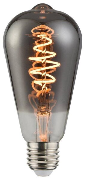 Stmívatelná LED žárovka NORDLUX Spiral Deco E27 4,5 W a 4,9 W - kouřová, 1800 K, 140 lm, 4,5 W LED