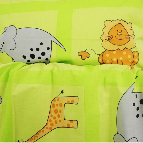 Povlečení dětské ZOO zelené EMI, Dětský set 90x130 + 45x65