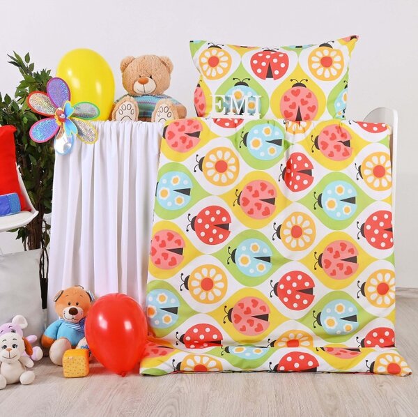 Povlečení dětské bavlněné Berušky EMI, Polštář 45x65