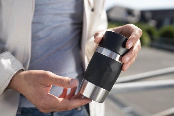 Tefal - Termohrnek 300 ml COMPACT MUG nerez/černá