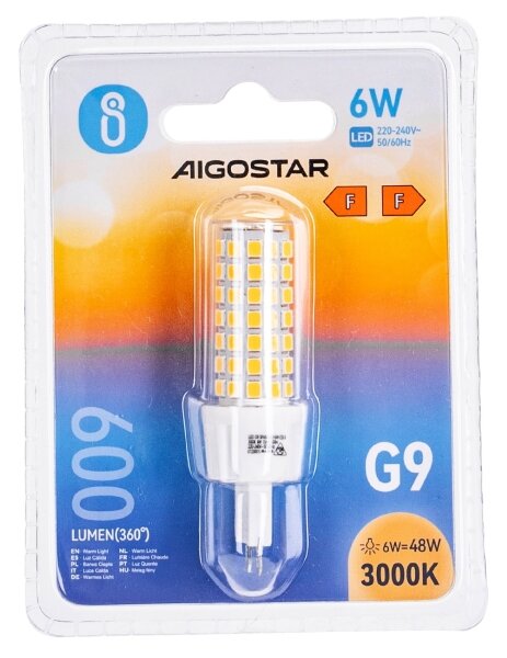 LED Žárovka G9/6W/230V 3000K - Aigostar