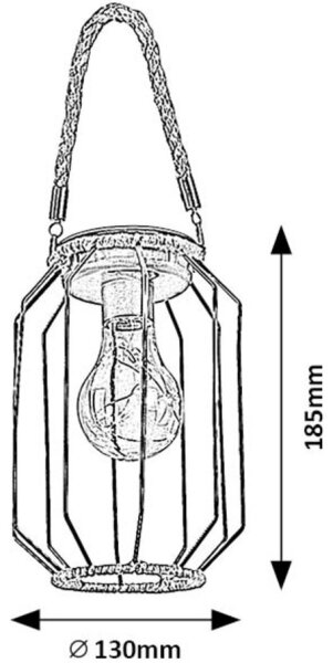 Rabalux 77046 - LED Solární svítidlo SLUIS LED/0,2W/1,2V IP44