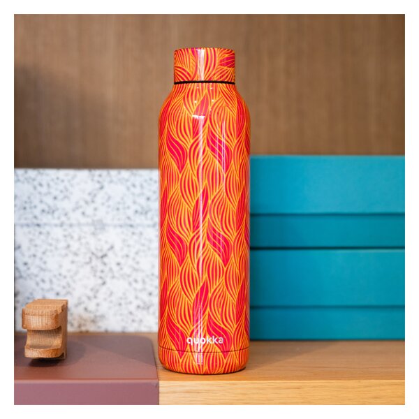 Quokka Nerezová termoláhev Solid, 630ml, Quokka, orange bloom