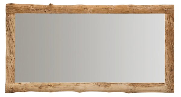 Kave Home Dřevěné závěsné zrcadlo Ibro 200 x 105 cm