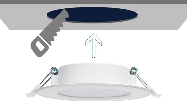 Aigostar - LED Podhledové svítidlo LED/6W/230V 3000K pr. 11,8 cm bílá