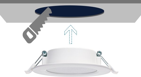 Aigostar - LED Podhledové svítidlo LED/4W/230V 4000K pr. 9,8 cm bílá