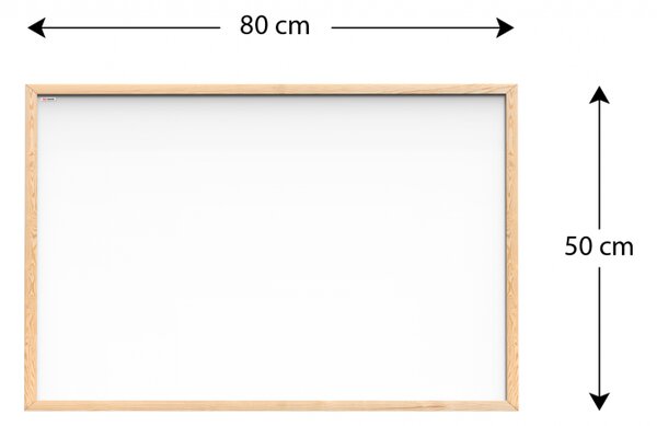 ALLboards NATURAL TM85D magnetická tabule 80 x 50 cm