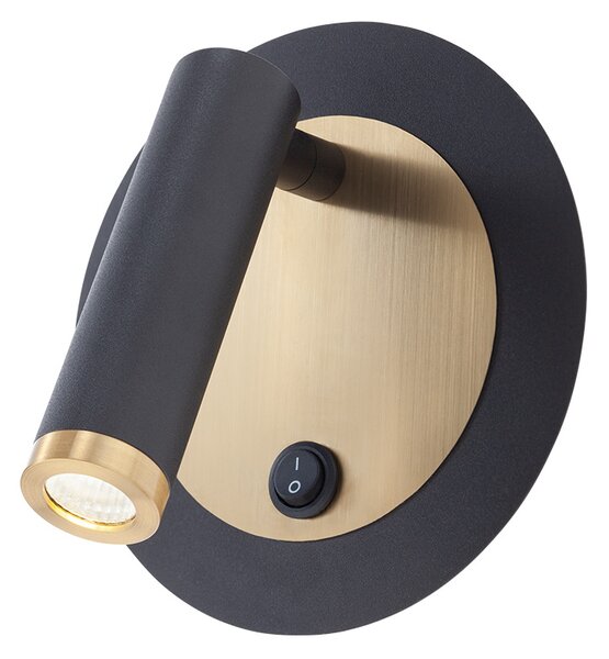 Smarter Nástěnné LED svítidlo Closer, ø13cm Barva: Černá