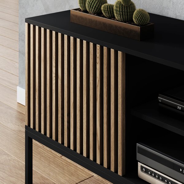 Eltap TV stolek Meorati 150 Černá / Dub Artisan