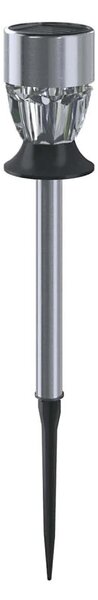 Aigostar - LED RGB Solární lampa LED/0,006W/1,2V 35,5 cm chrom IP44