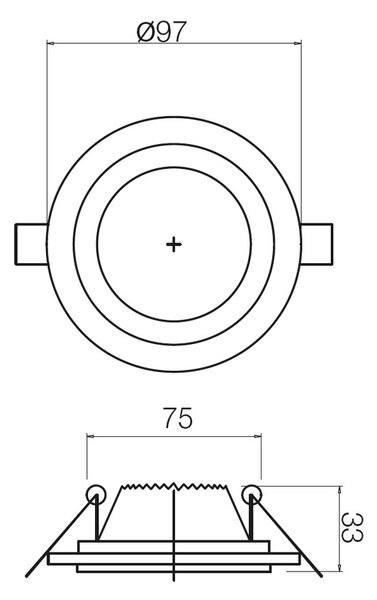Smarter LED zapuštěné bodové svítidlo St 205, ø9,7cm