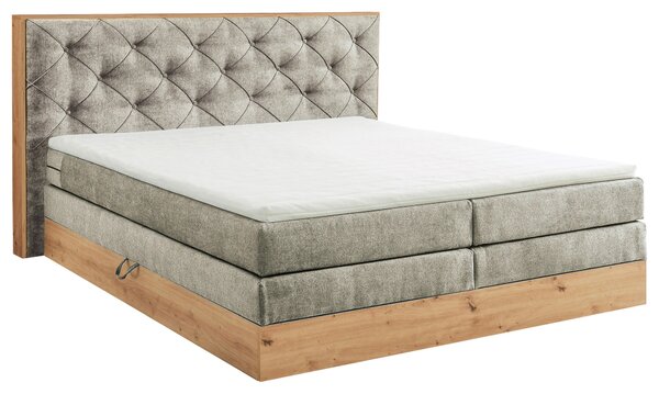 POSTEL BOXSPRING, 180/200 cm, přírodní barvy, jílová barva Esposa - Manželské postele, Online Only