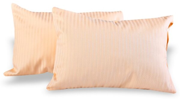 Dekorační polštářek s povlečením 30x20 cm damaškový broskvový EMI