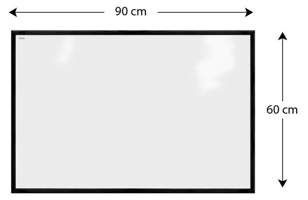 ALLboards COLOR TM96BK magnetická tabule 90 x 60 cm