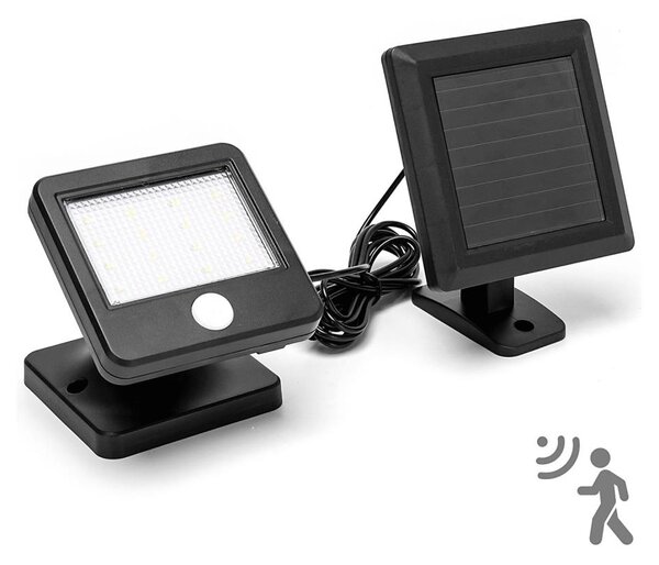 Aigostar - LED Solární nástěnné svítidlo se senzorem LED/0,64W/3,7V 6500K IP44