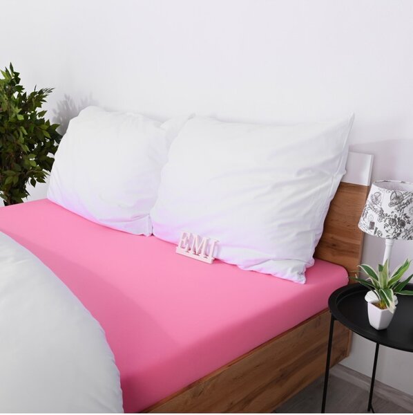 Prostěradlo růžové jersey EMI, Dětská plachta 60x120