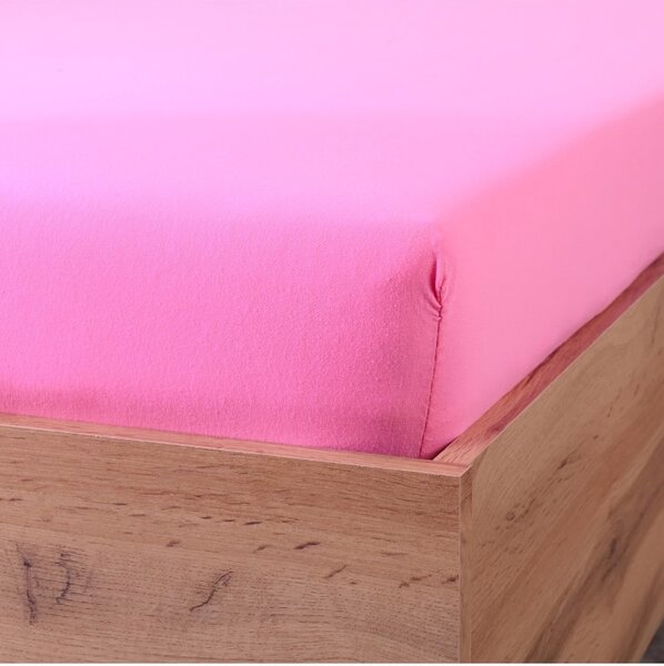 Prostěradlo růžové jersey EMI, Dětská plachta 60x120