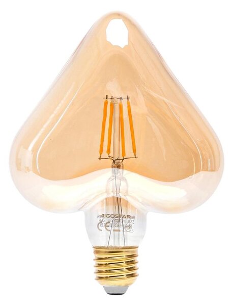 LED Žárovka FILAMENT E27/4W/230V 1800K srdce - Aigostar
