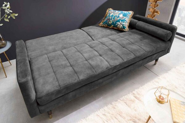 Designová rozkládací sedačka Walvia 196 cm šedá