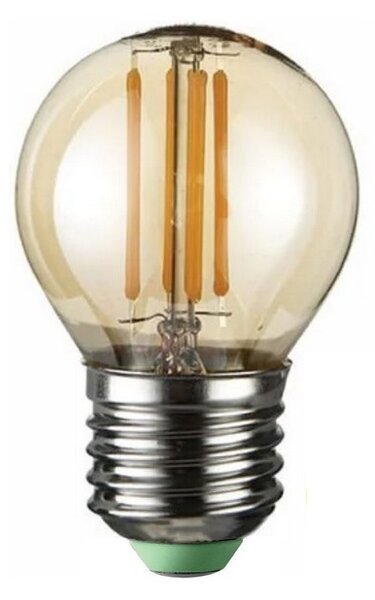 LED Žárovka CLASIC AMBER G45 E27/4W/230V 2200K - Brilagi