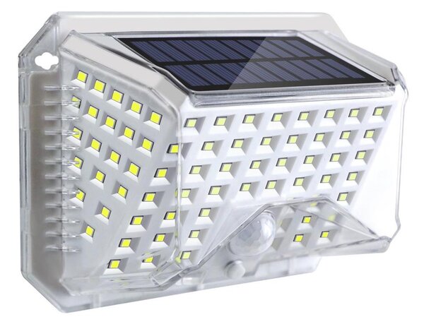 Brilagi-LED Solární nástěnné svítidlo se senzorem WALLIE LED/4W/5,5V stříbrná