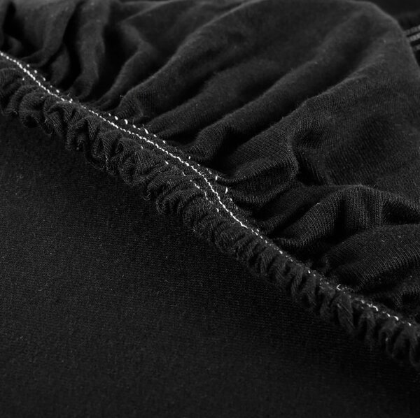 Prostěradlo černé jersey EMI, Dětská plachta 60x120