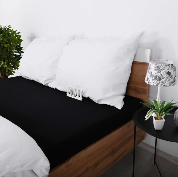 Prostěradlo černé jersey EMI, Dětská plachta 60x120