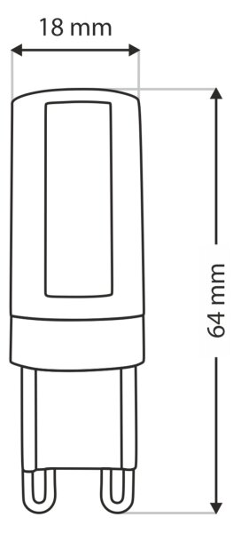 LED Žárovka G9/10W/230V 4200K