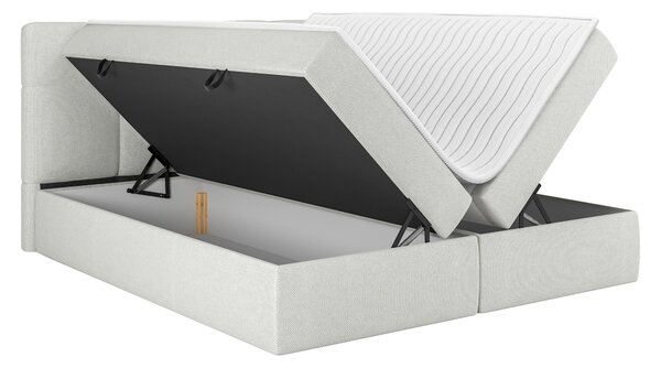 Americká manželská postel 160x200 ZENDER - studená béžová + topper ZDARMA